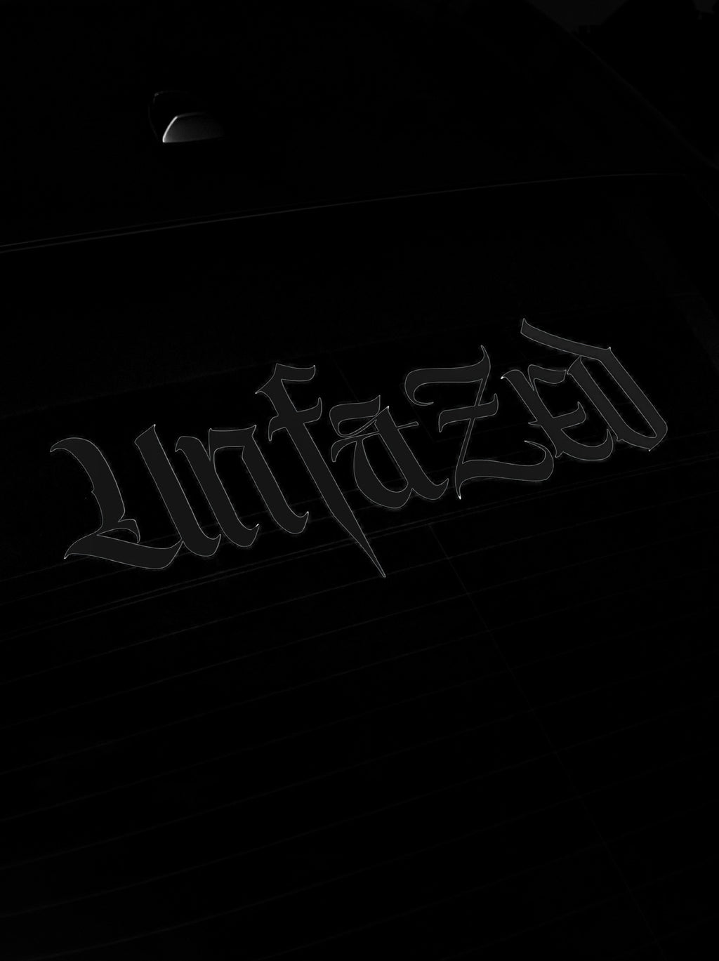 UNFAZED WINDOW DECAL